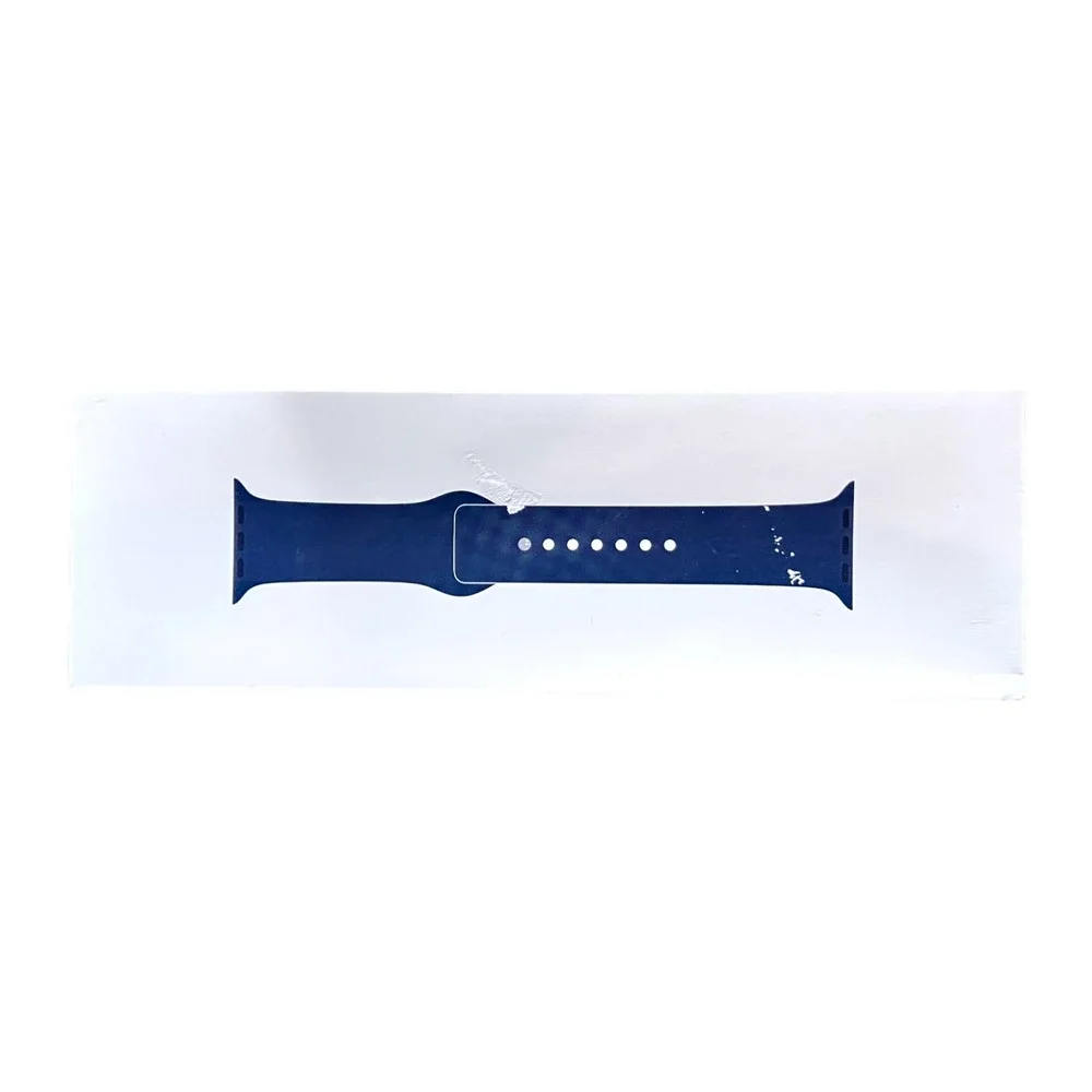 Apple Watch Sport Band 42mm Denim Blue S M New Sealed OEM Genuine Apple